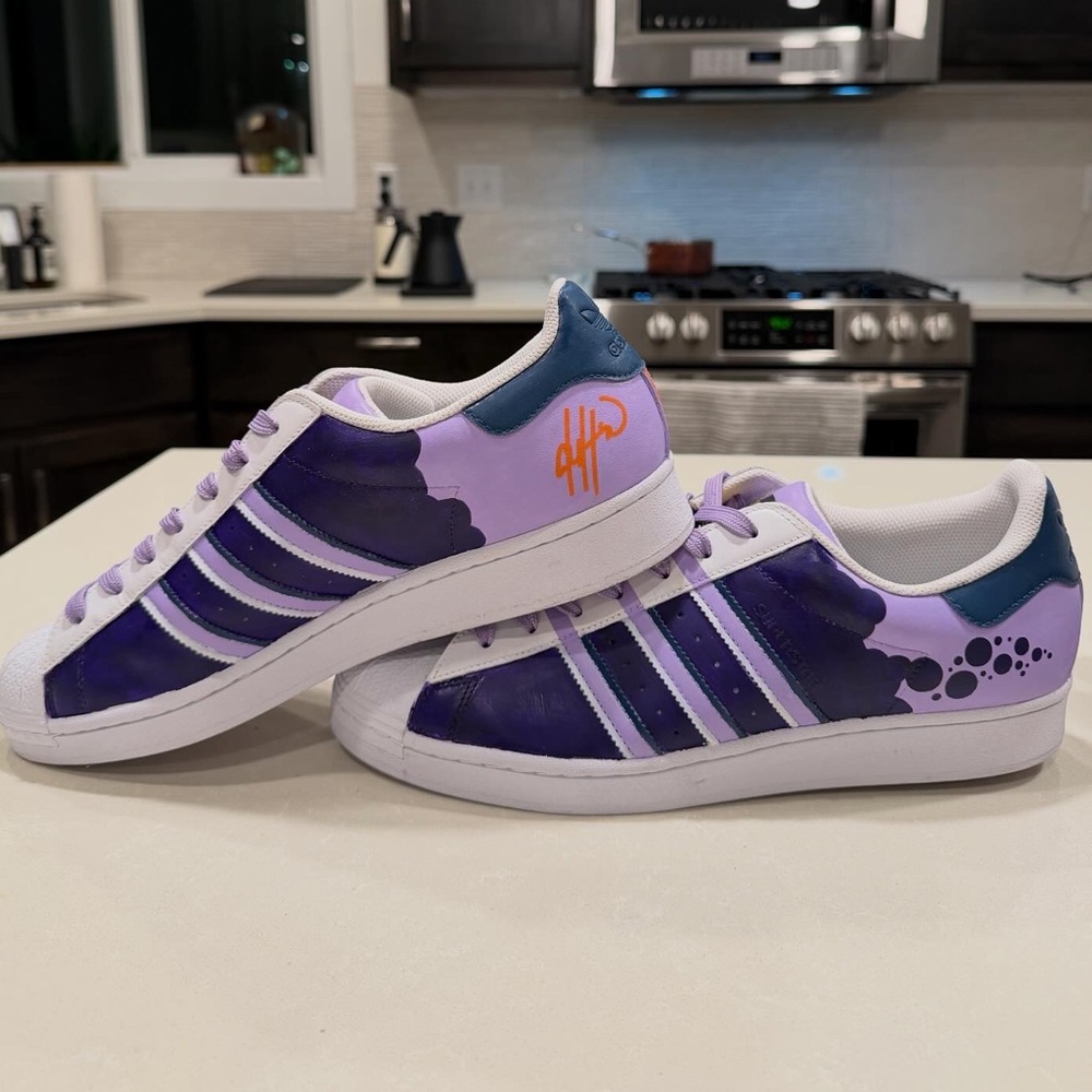 Adidas Superstars Custom Painted
